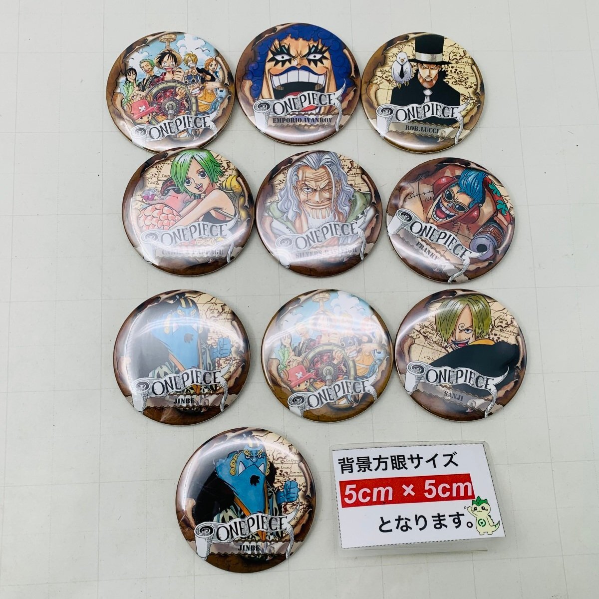  secondhand goods Shueisha One-piece COLLECTION can badge 1 2 3 8 kind 10 point set 