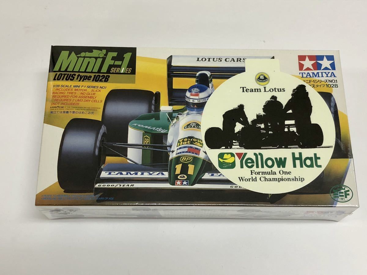  Mini 4WD Mini F не продается Lotus 102B желтый шляпа ver 91 год Япония GP