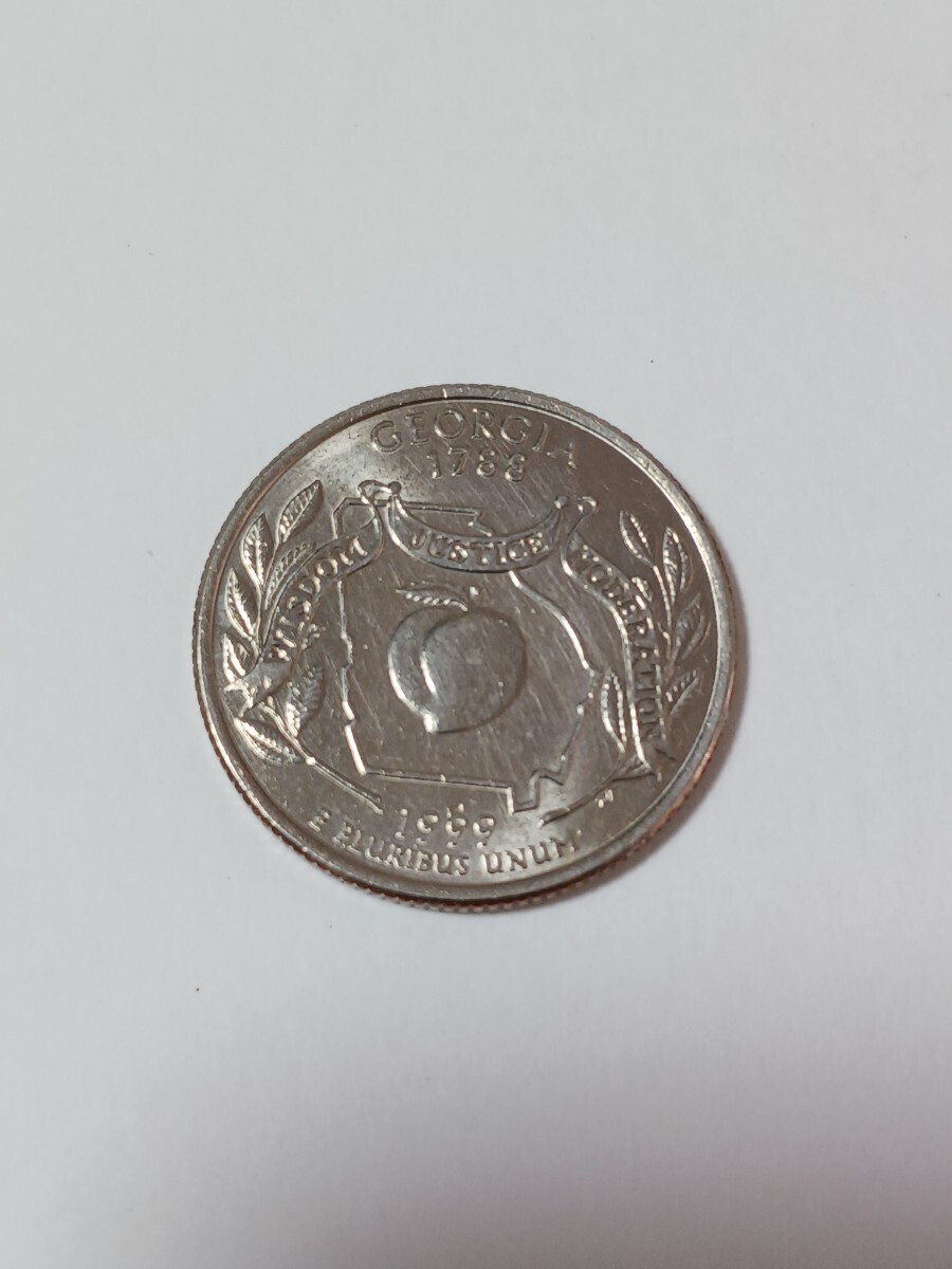 The 50 State Quarters(アメリカ合衆国50州25セント硬貨 1999年発行)　ジョージア州(1788年設立)_画像1