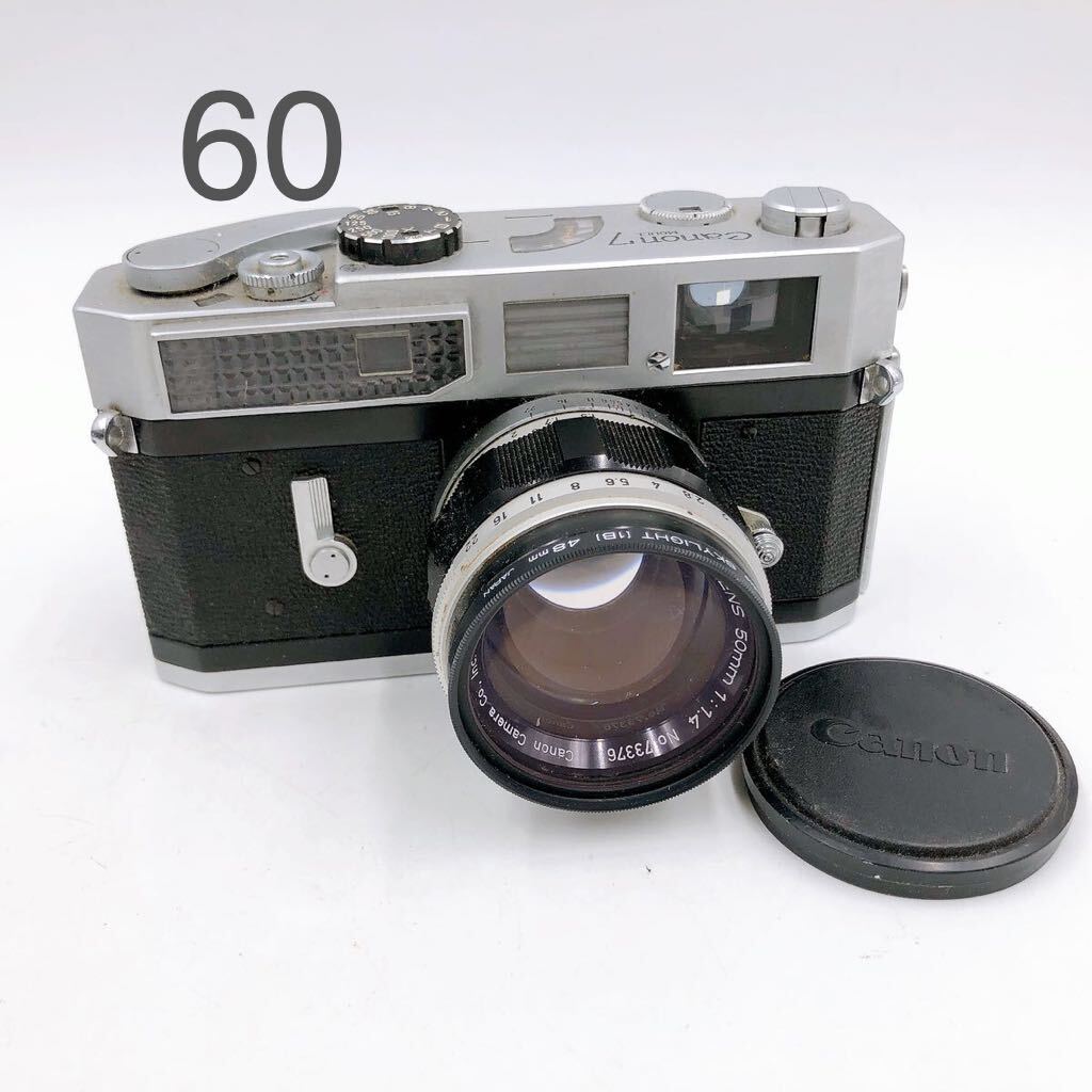 5AD011 Canon MODEL7 フィルムカメラ レンズ 50mm 1:1.4 現状品_画像1