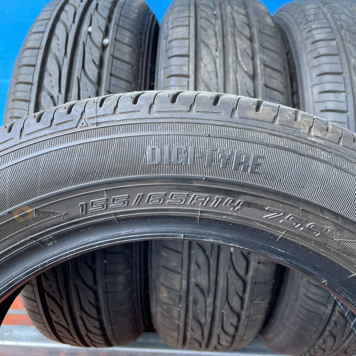 155/65R14 ダンロップ EC202 155/65/14 サマータイヤ 4本 2023年製造の画像6