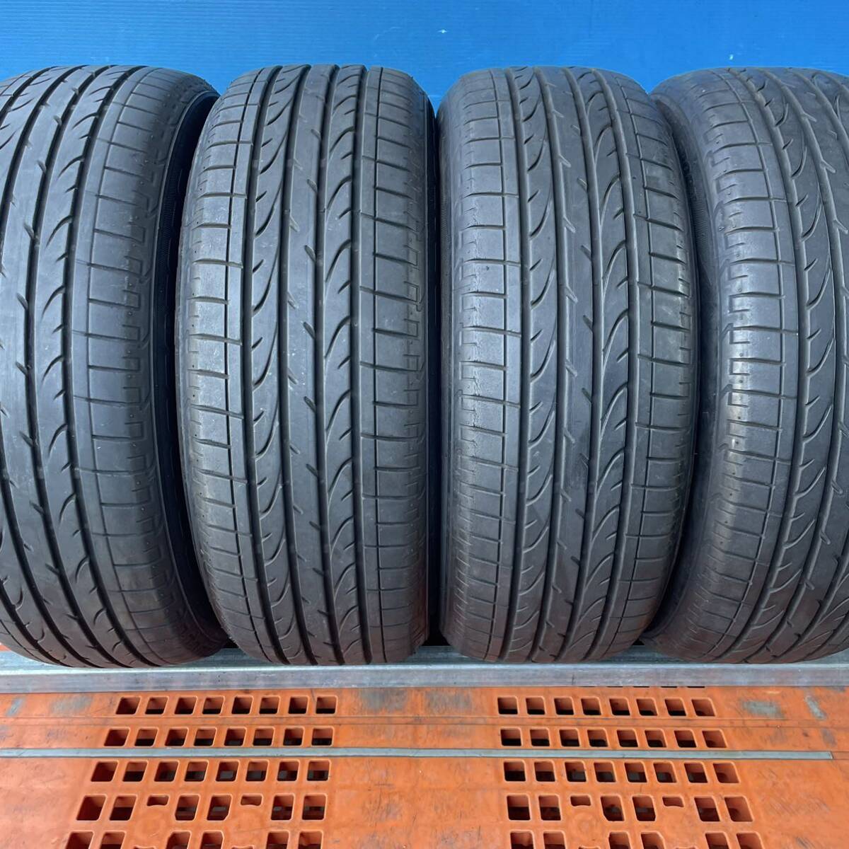 225/55R18 ブリヂストン　DUELER H/L サマータイヤ　4本　3本2019年1本2021年製造_画像1