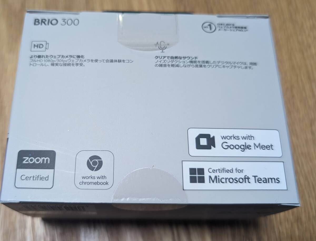 Webカメラ　未開封品　BRIO 300 C700GR グラファイト　ロジクール　Logicoo　ウェブカメラ テレワーク　web会議　zoom meet teams　_画像2