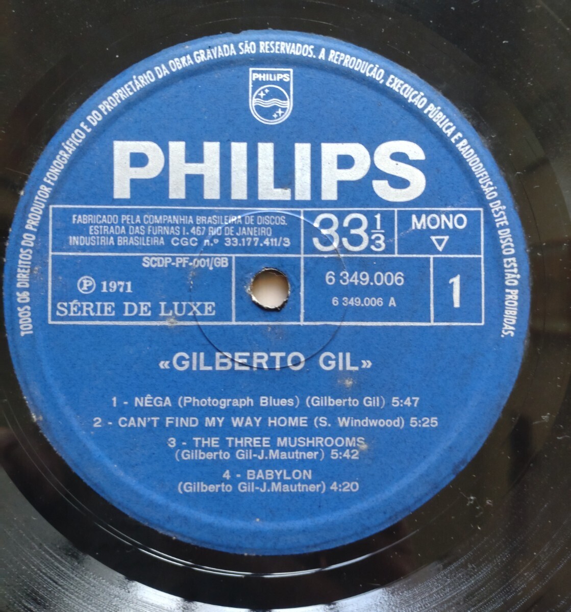 Gilberto Gil / Gilberto Gil LPレコード ジルベルト・ジルの画像4