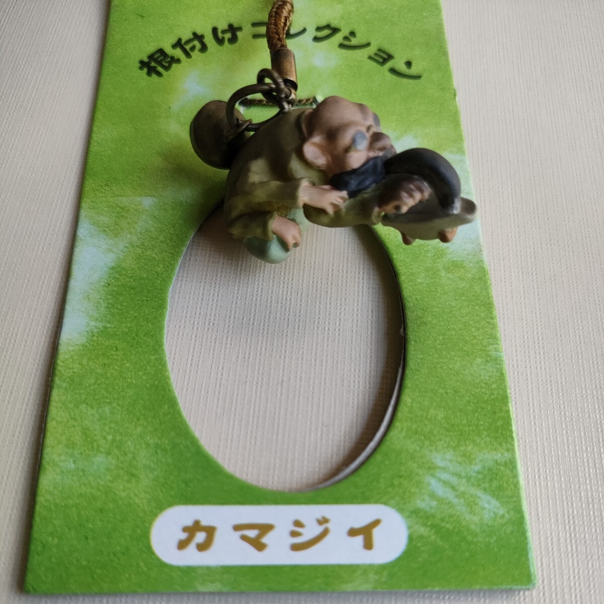 * thousand . thousand .. god ..* netsuke collection 3 kind kamajii* head * cow .*2001 rare strap key holder Ghibli 