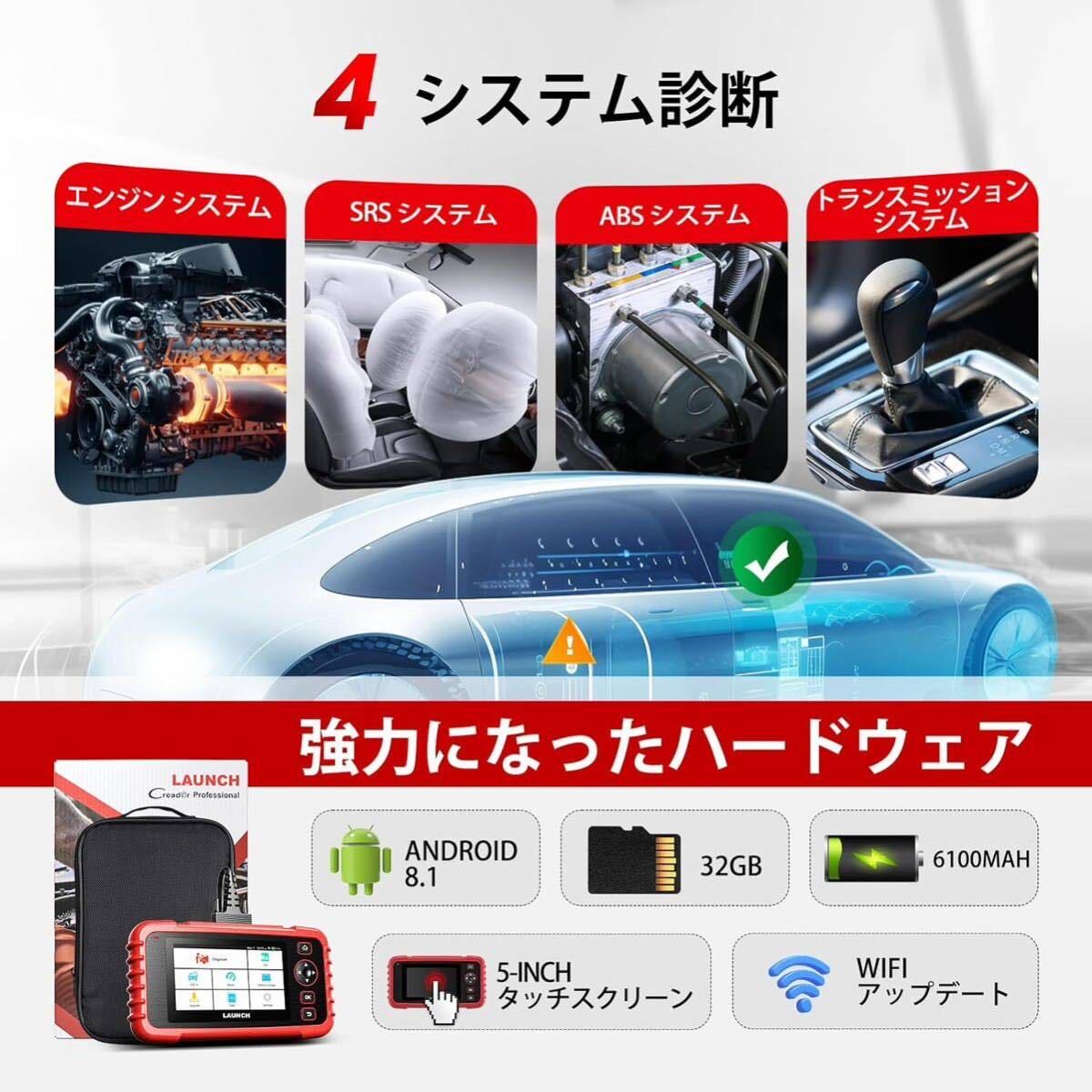 OBD2 診断機 故障診断機 日本語対応 自動車エンジントランスミッション 輸入車 ABS SRS4システム診断 スキャンツールAutoVin ホンダ_画像5