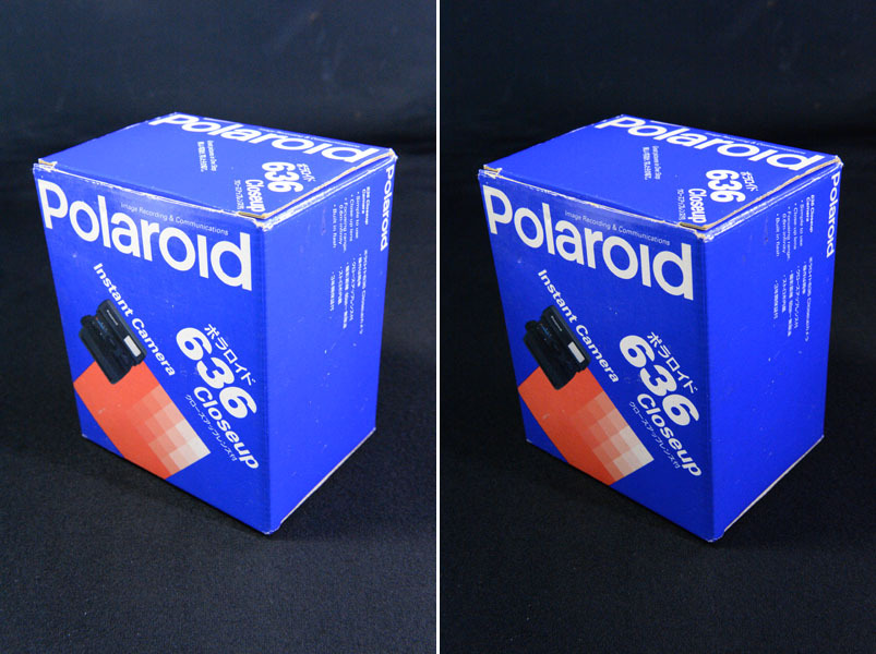 IO2536 unused? mania place warehouse goods long-term keeping goods Polaroid camera POLAROID 636 close-up lens attaching 2 piece set 
