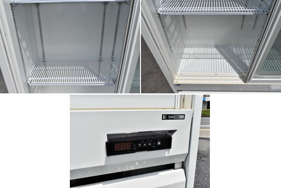 FP17 サンデン 業務用 リーチイン冷蔵ショーケース TRM-SS40XE 413L 100V 店舗用品 厨房機器 スライド扉_画像5