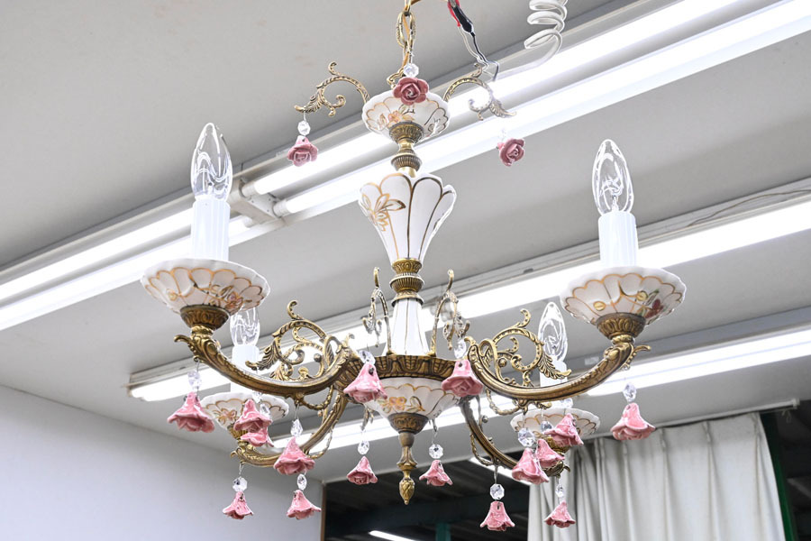 FP361 antique ro here style Classic ceramics made chandelier heaven hanging weight lighting 