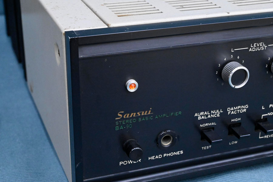 CO073 SANSUI 山水 サンスイ BA-90 ステレオ パワーアンプ 音響機材_画像4