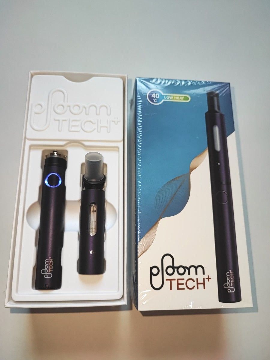 バイオレット Ploom TECH プラス スターターキット URBAN DEEP VIOLET 限定色 中古