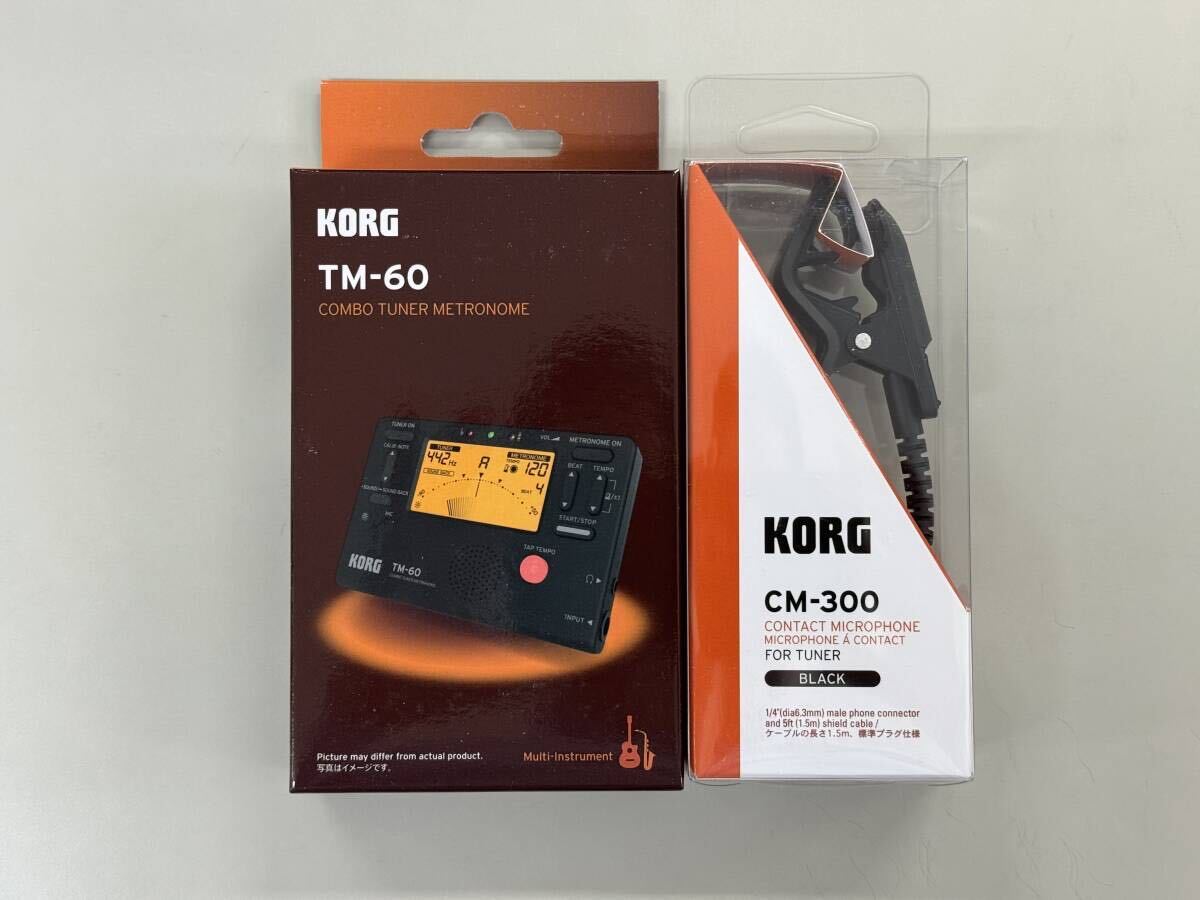 （新品未使用） KORG TM-60＆CM300セット チューナー＆コンタクトマイクセットの画像1
