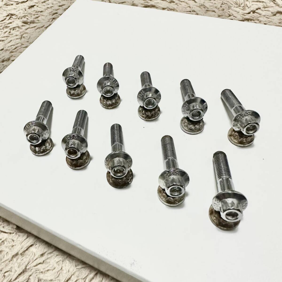 BBS RS original earrings bolt M7 neck under 32mm 10 pcs set 