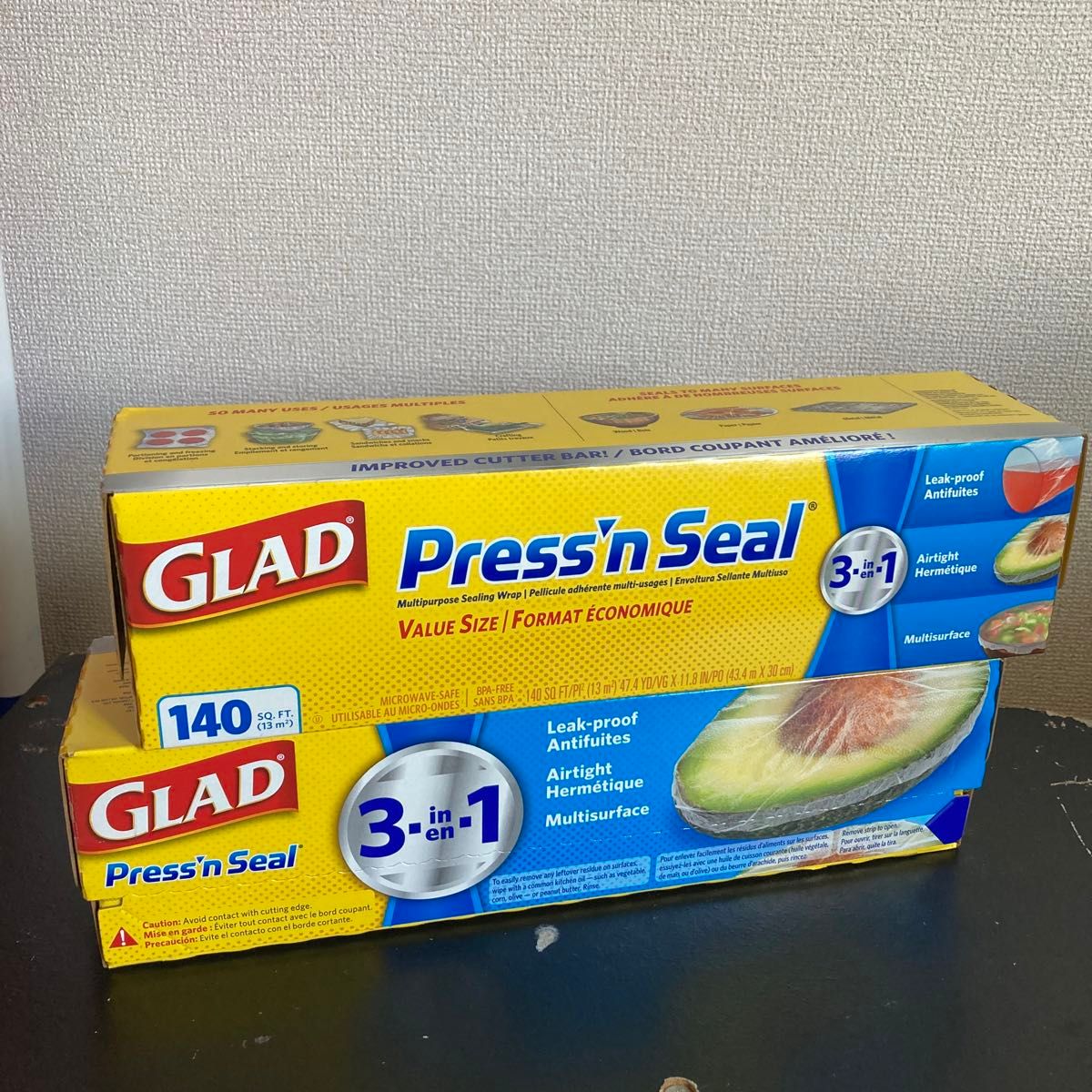 コストコ GLAD グラッド プレスンシール 2個セット 未使用品。