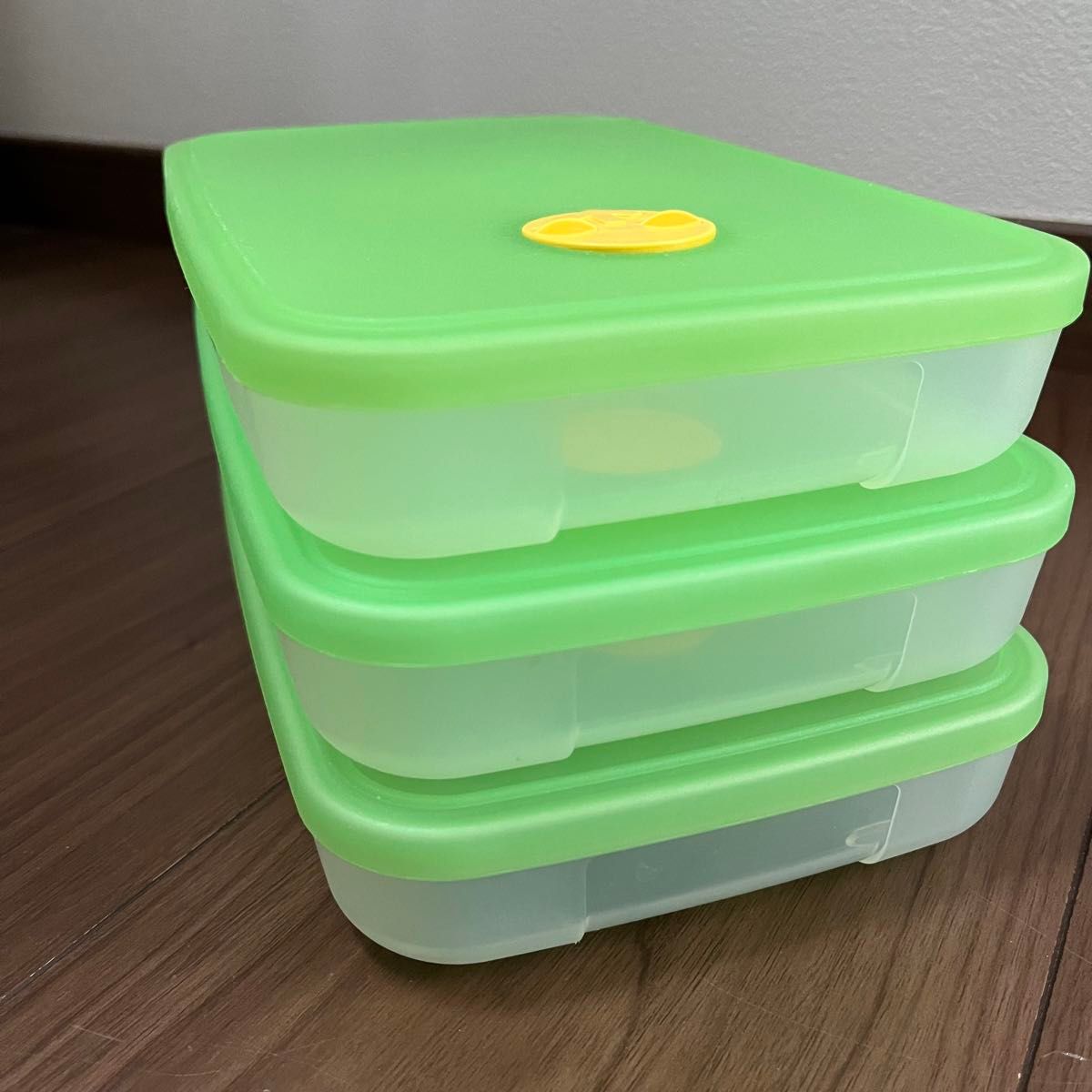 保存容器　Tupperware  タッパーウェア　フリーザーメイト　ダイヤル付き　3点セット