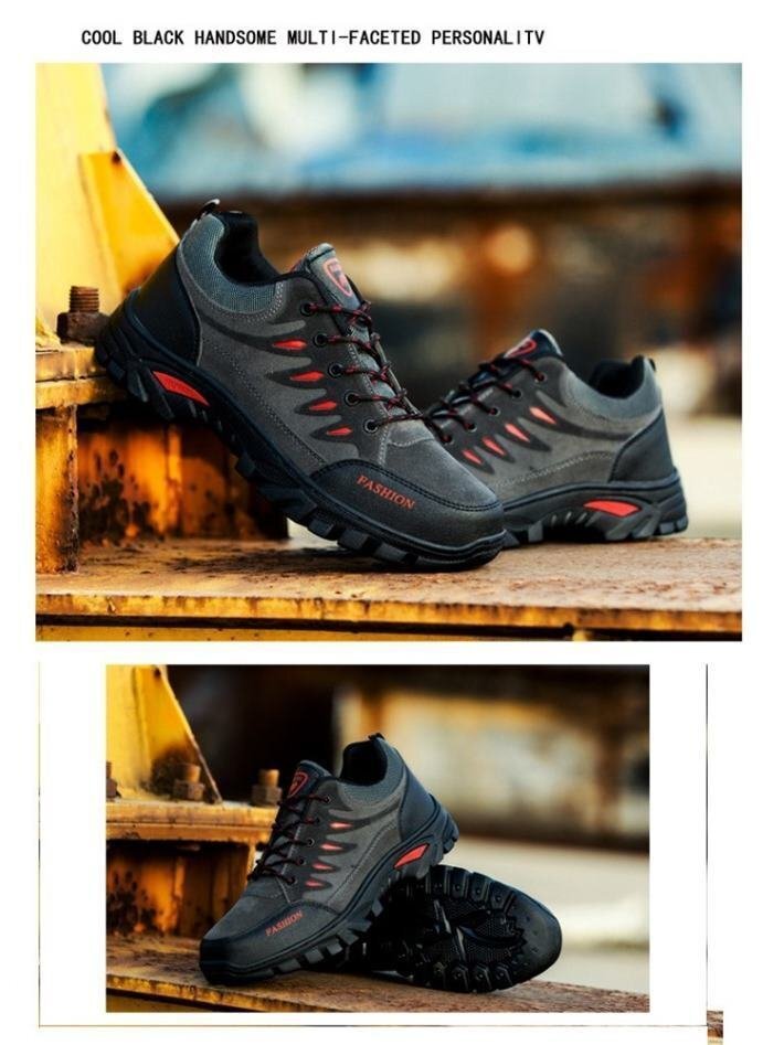 [ на улице оптимальный ] треккинг обувь для скалолазания спортивные туфли мужской обувь . скользить кемпинг 7988325 серый [41] 25.5cm новый товар 