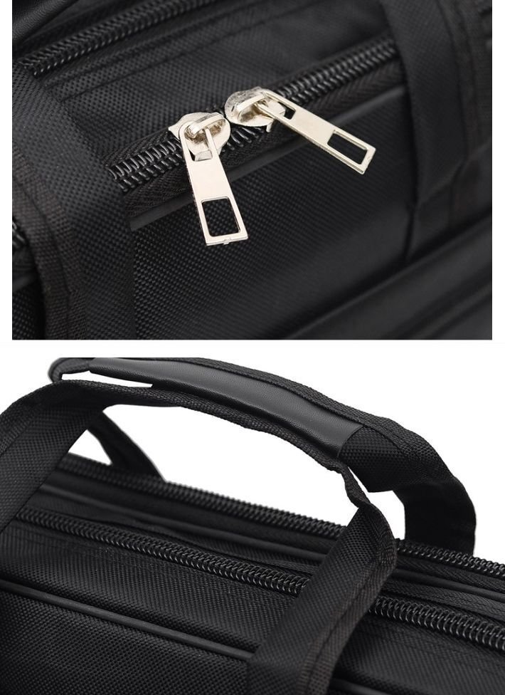 2WAY business bag men's bag bag black commuting light weight pocket many document bag present 7998477 black × black new goods 1 jpy start 