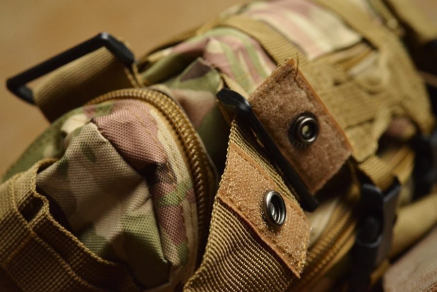 5WAY body bag men's shoulder bag sakoshu military camp outdoor airsoft 7999489 khaki duck new goods 1 jpy start 