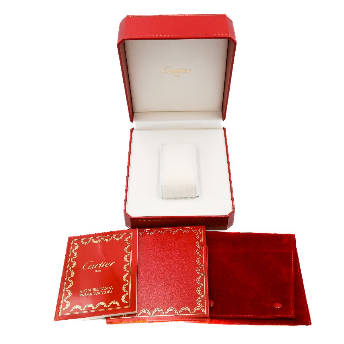1 иен работа хорошая вещь Cartier CASE Cartier кейс суммировать 7 позиций комплект для часов пустой коробка и т.п. BOX внутри коробка наружная коробка с футляром сопутствующий товар красный красный 349920240507