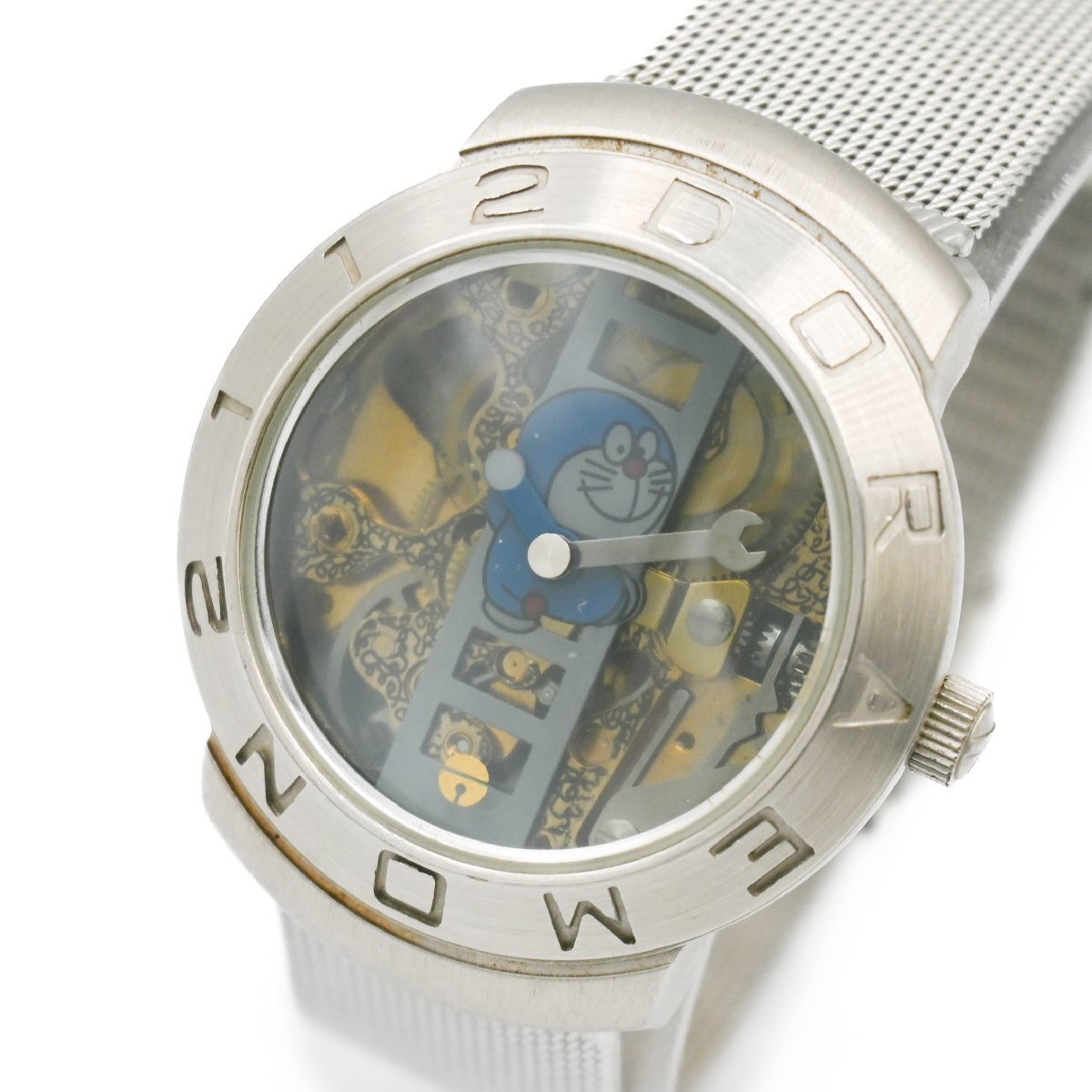 1 jpy operation superior article Doratchdo latch 1997 Limited Edition Doraemon Switzerland made Movement hand winding skeleton face wristwatch 354620240514