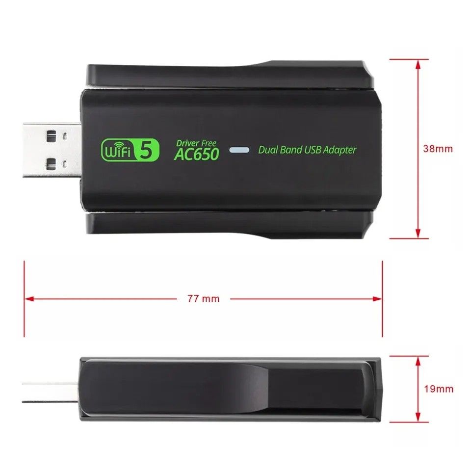 【最安値】Wi-Fi USBタイプ 無線LAN子機 高速接続 650Mbps