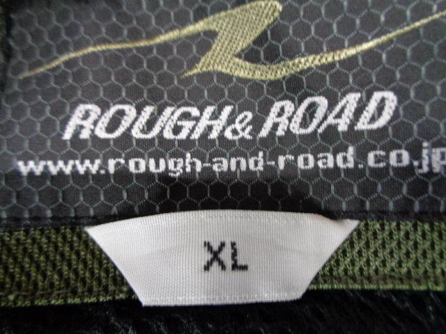 ☆★XLサイズ　ROUGH&ROAD(ラフアンドロード)　RR7308　ライディングZIPメッシュジャケットEM　オリーブ×ブラック☆★_画像4