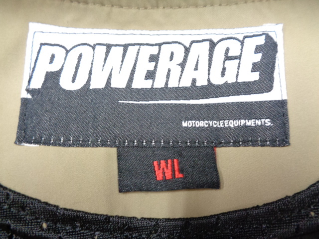 ☆★WL（レディース）サイズ POWERAGE(パワーエイジ）　ナイロンパーカージャケット　ダークベージュ ☆★_画像4