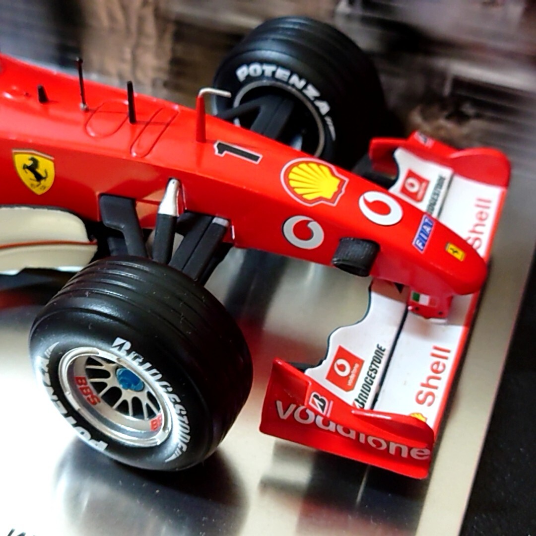 テ13【100】1円～ ホットウィール 1/18 ミニカー フェラーリ ミハエル・シューマッハ Ferrari M.Schumacher 2004 ワールドチャンピオン_画像7