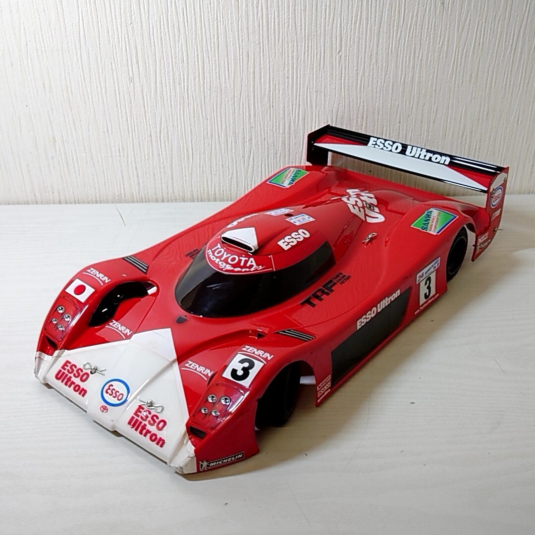 ネ17【100】1円～ タミヤ 1/10 RC ラジコン トヨタ GT-ONE TS020 エッソ レースカー ボディ シャーシ ジャンク_画像1