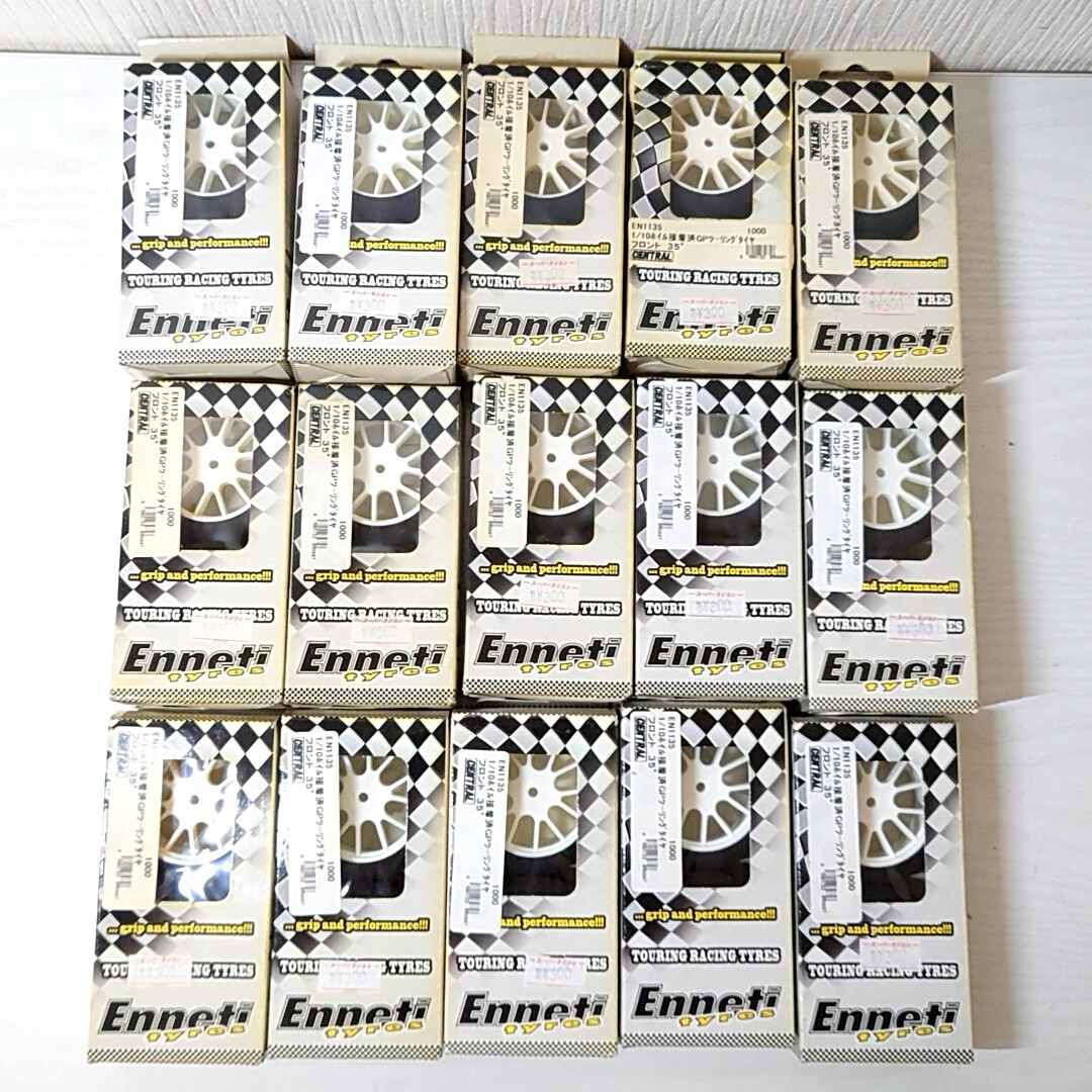 フ25【100】1円～ Enneti TYRES 1:10 RC ラジコン用 タイヤ まとめセット / ホイル接着済GPツーリングタイヤ フロント30° リア40° 他_画像2