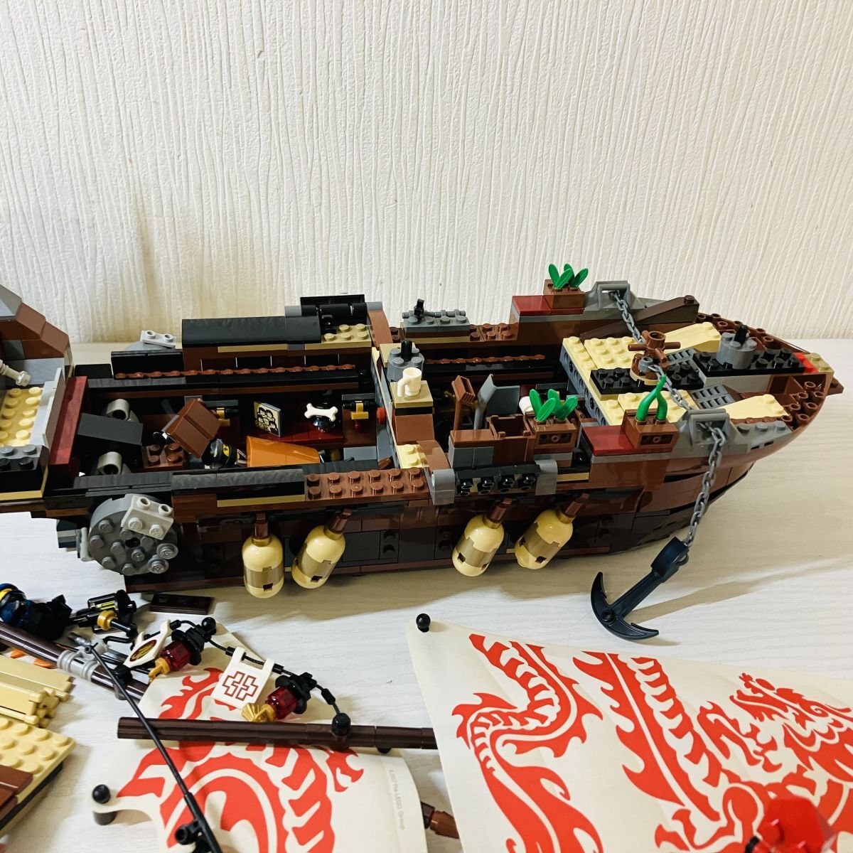 岡8【100】1円～ レゴ LEGO ニンジャコー 70618 空中戦艦バウンティ号 ジャンク_画像4