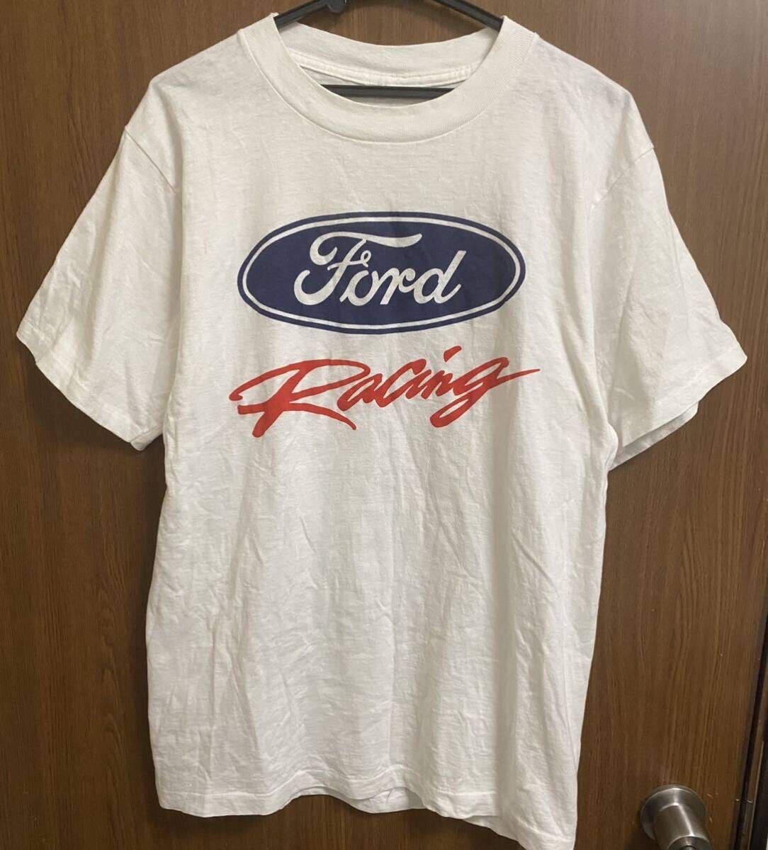 レア 90s Ford Racing ビンテージ Tシャツ 古着 vintage 企業 NASCAR F-1 motor spors / apple sony fuct harley davidson_画像1