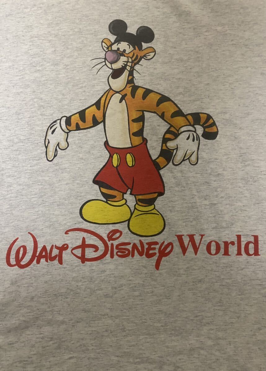 レア 90s Disney Tigger ティガー Mickey costume ビンテージ Tシャツ L USA製 vintage Pooh ディズニー 映画 アニメ / fantasia villainsの画像3