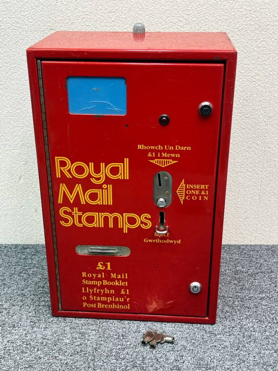 ⑤ Royal Mail Stamps ヴィンテージ 切手自動販売機 ロイヤルメール イギリス 英国 アンティーク 雑貨 インテリア D02_画像1