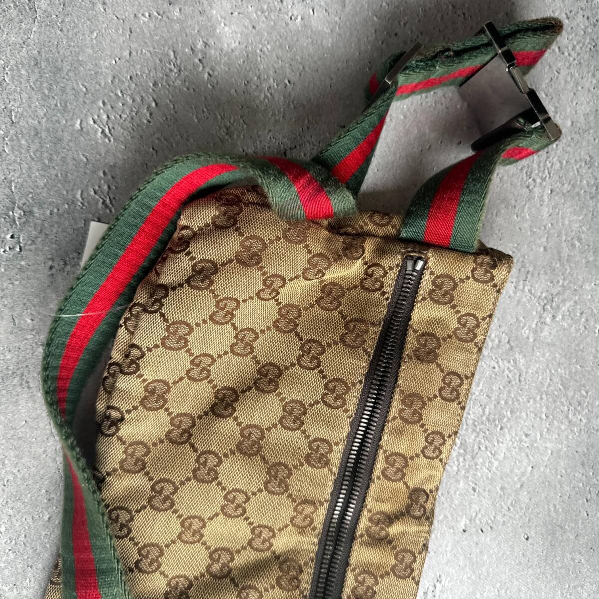 グッチ ウエストポーチ GGキャンバス シェリーライン ボディバッグGUCCI 　23_画像4