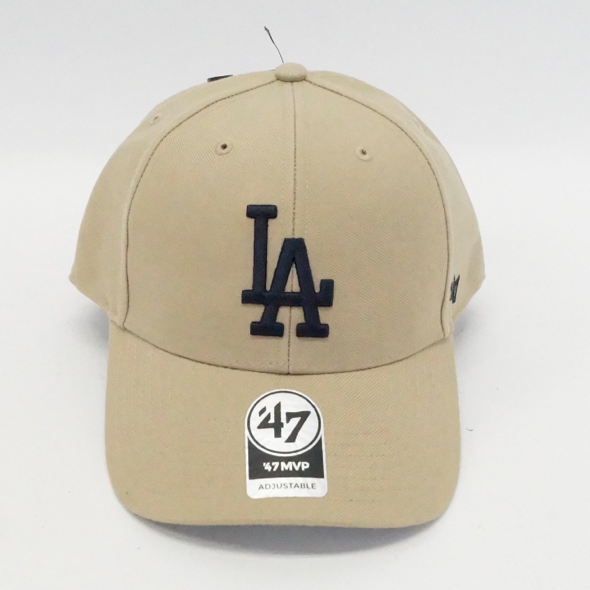 未使用 Dodgers 47 MVP khaki キャップ ドジャース 大人フリーサイズ 55㎝～61㎝ カーキ ベージュ系_画像2
