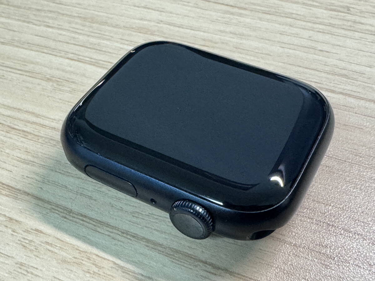 Apple Watch Series 8 45mm GPS model midnight aluminium case + storm blues Poe tsu loop extra attaching 