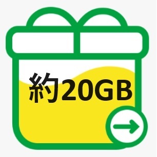 mineo マイネオ パケットギフト 約20GB 送料無料_画像1