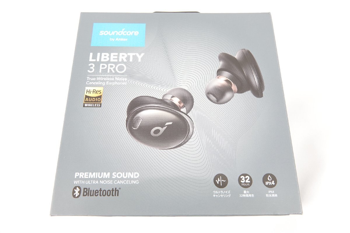 ☆Anker アンカー Soundcore Liberty 3 Pro Bluetooth イヤホン イヤフォン ノイズキャンセリング 動作確認済 USED☆チ_画像1