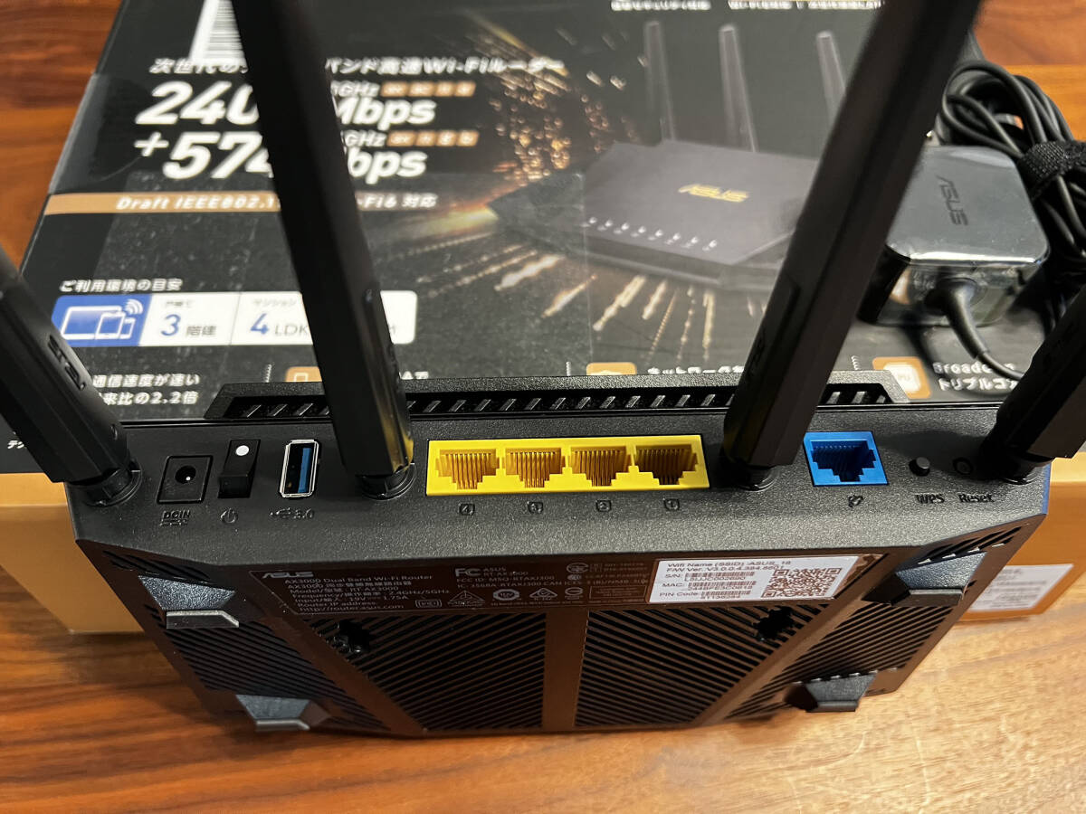 ASUS RT-AX3000 無線LANルーター_画像4