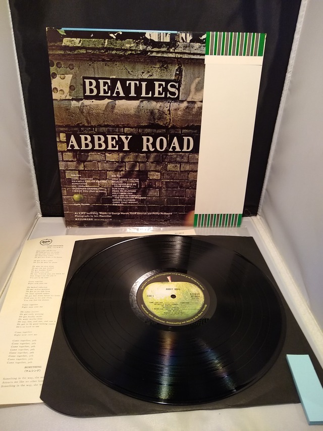 BT005 帯付き 盤面良好　【THE BEATLES ビートルズ ABBEY ROAD アビイ・ロード AP-8815 】_画像2