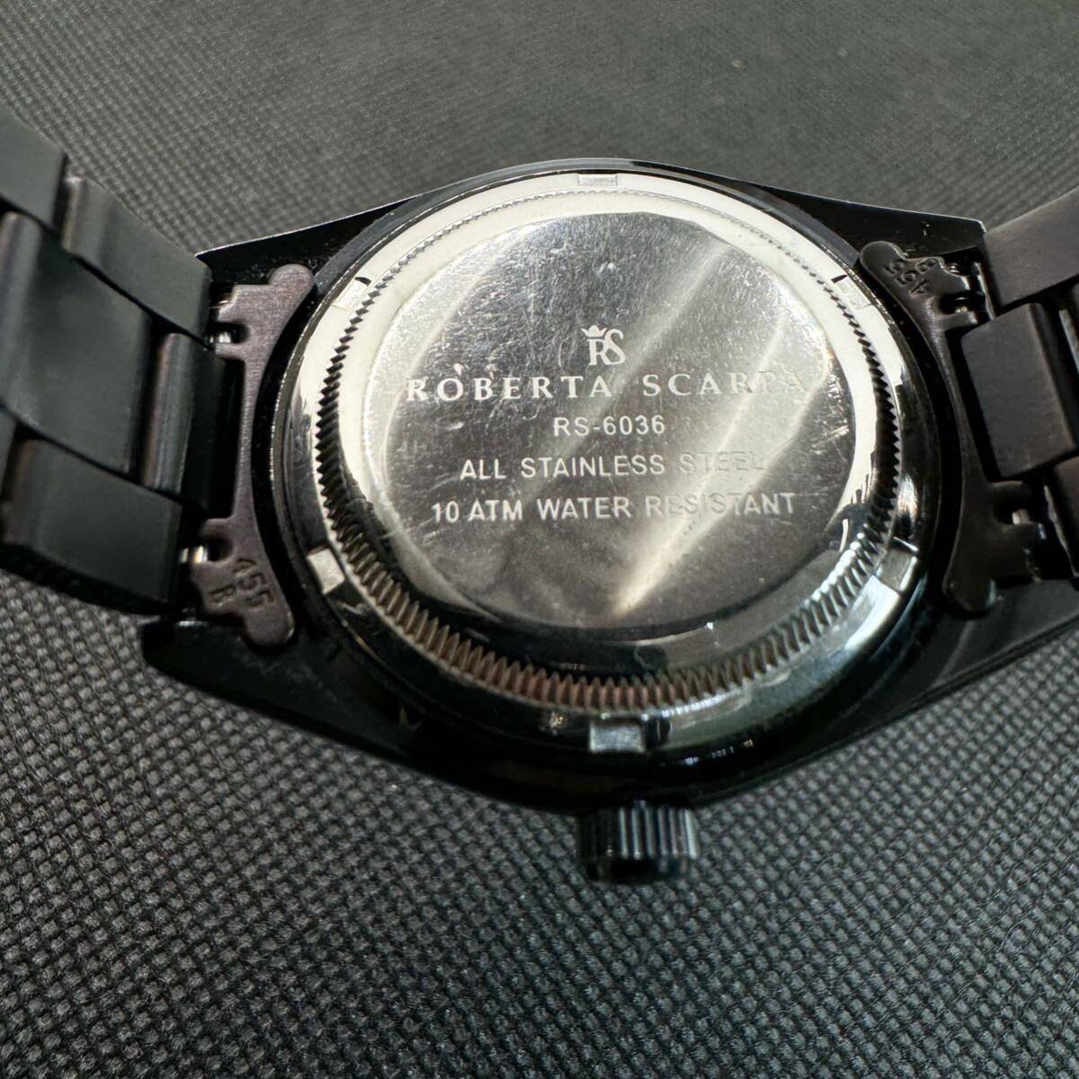 ロベルタスカルパ　腕時計　自動巻き　ドラゴン文字盤　黒　ROBERTA SCARPA ブラック　龍_画像9
