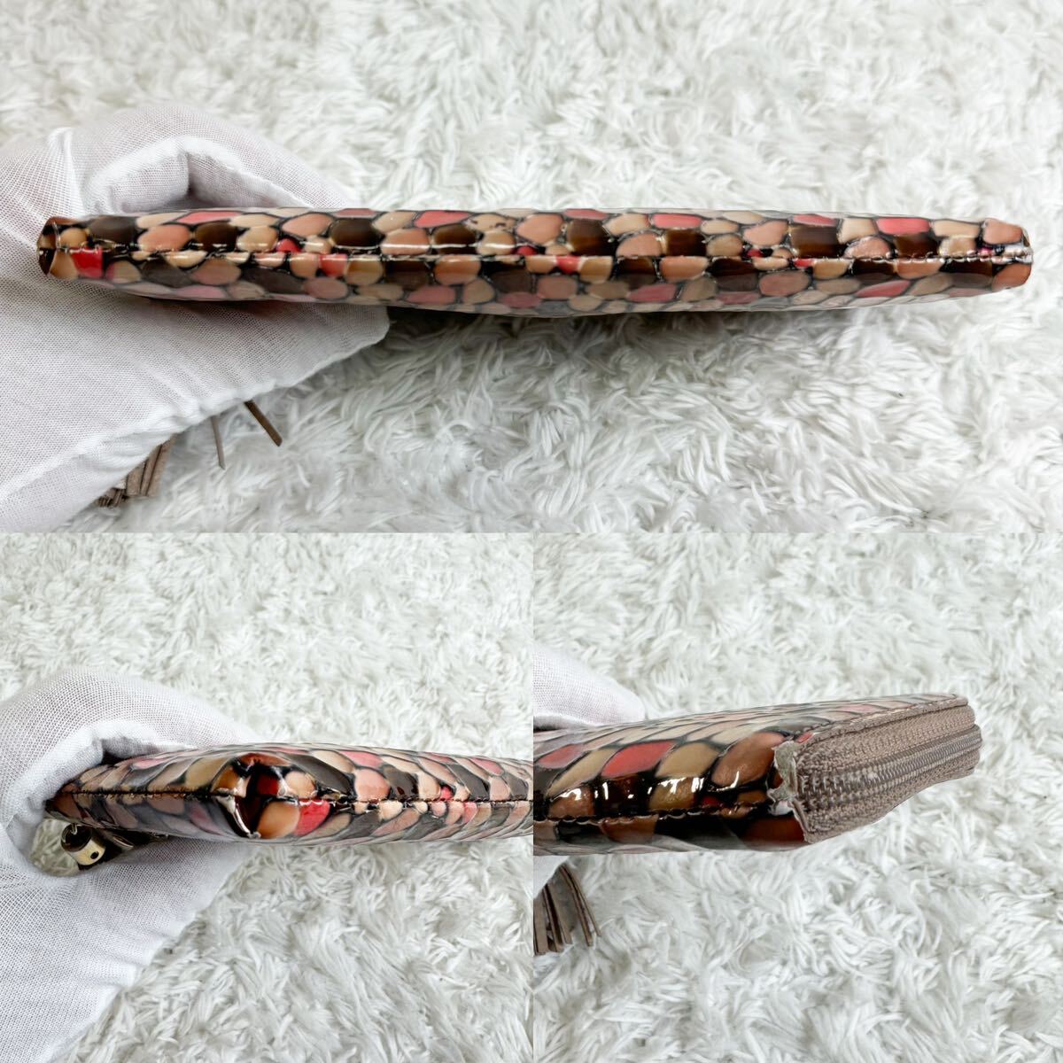 アタオ 長財布 リモ L字ファスナー ヴィトロ チェリーリバー アタオ 長財布 リモ L字ファスナー ヴィトロ チェリーリバー