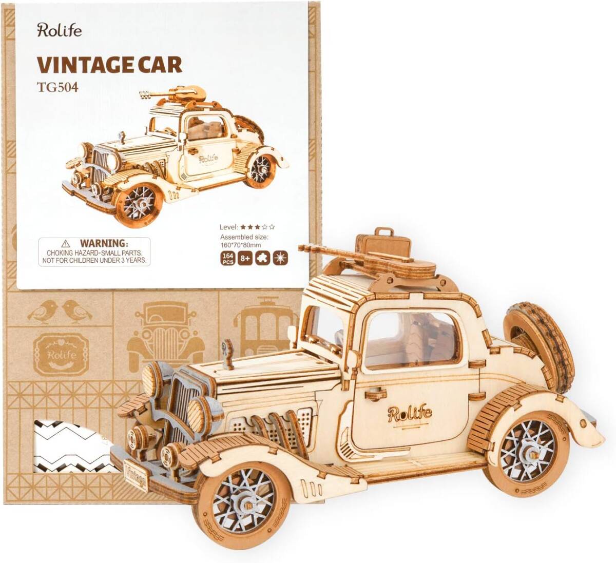  Classic car Robotime solid puzzle wooden puzzle craft omo tea intellectual training toy man girl adult go in . festival . new year gif