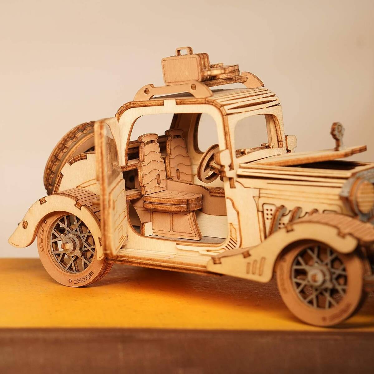  Classic car Robotime solid puzzle wooden puzzle craft omo tea intellectual training toy man girl adult go in . festival . new year gif