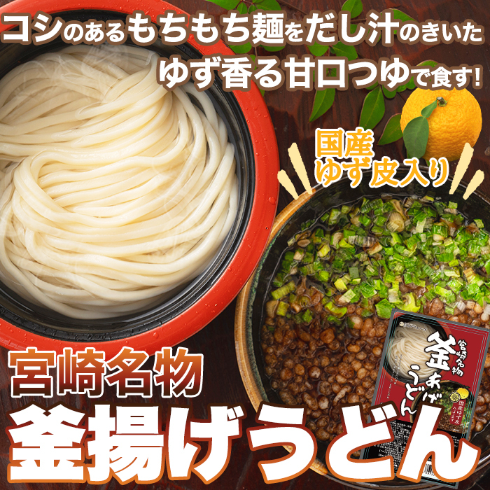 釜あげうどん 6食セット 宮崎名物 釜揚げうどん つゆ ゆず風味 甘口 出汁 だし 薬味 讃岐 さぬき 香川 生めん ご当地 美味しい ポスト投函_画像2