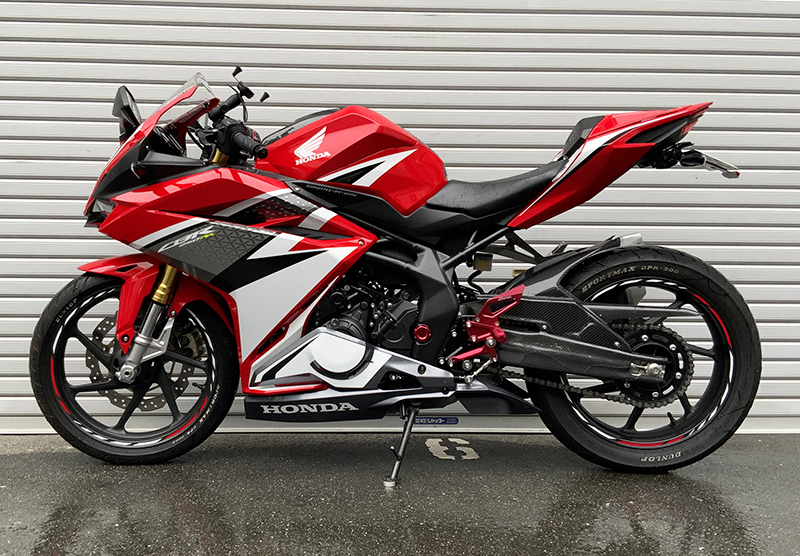 CBR250RR MC51 バックステップ青 クイックシフター装着車用 SNIPER スナイパー SP0114BL_画像9