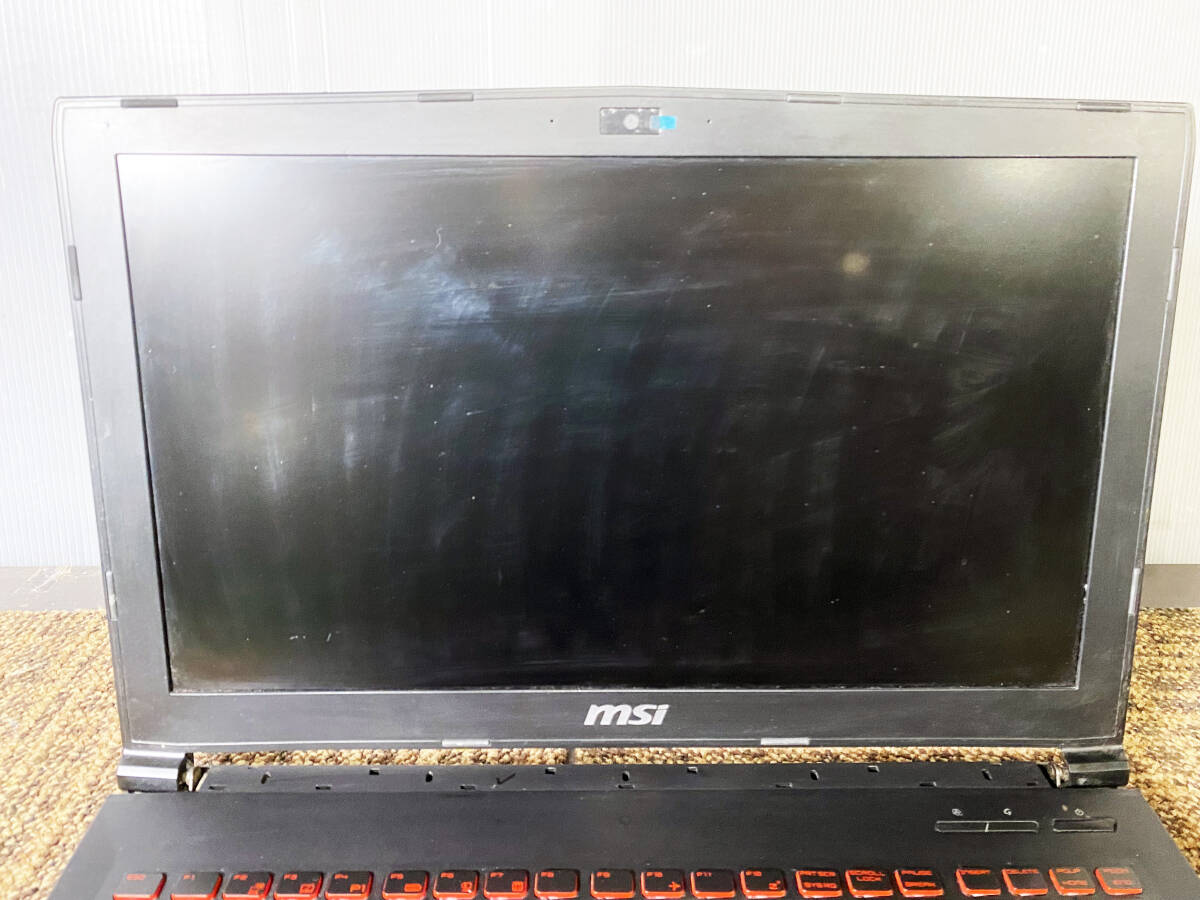 ◎★ジャンク扱い品 中古★msi　Notebook PC　ゲーミングノートパソコン　GL62M 7RC　intel CORE i7【MS-16JD】DELQ_画像4