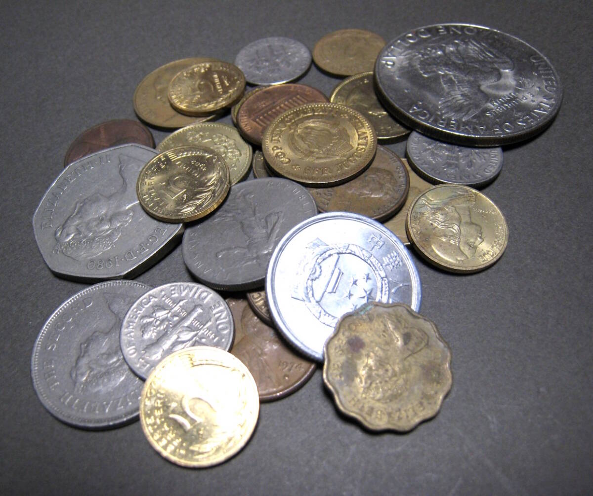 硬貨　海外　古銭　中国　アメリカ　香港　イギリス　フランス　カナダ_画像2