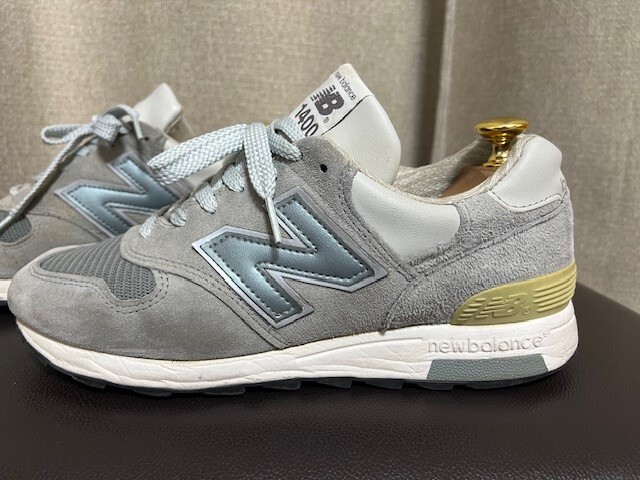 ☆ニューバランス M1400SB 24.5cm US6 1/2 New Balance レザー アメリカ製 復刻モデル STEELBLUE スチールブルー☆_画像2